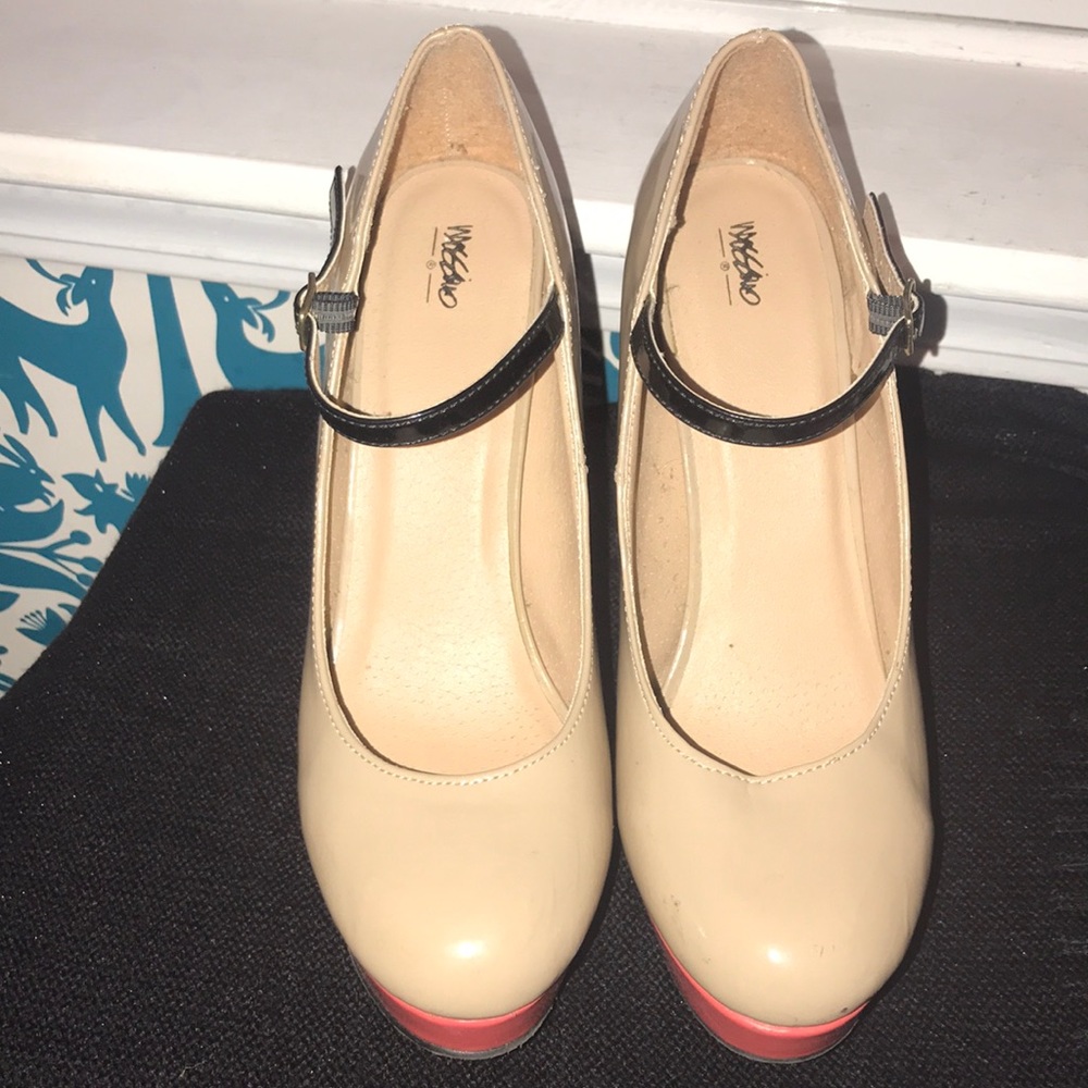 🌼MOSSIMO Tri-Colored Stilettos EUC